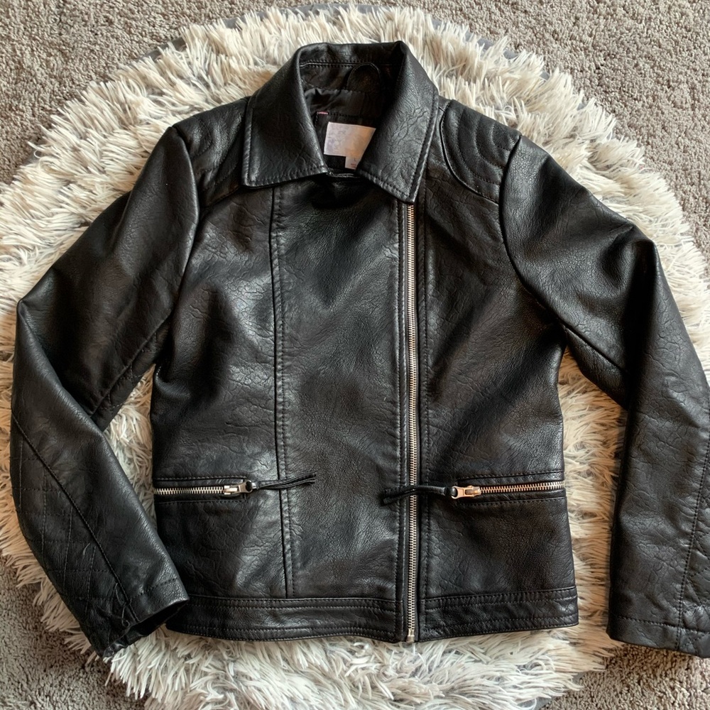 NWOT faux leather jacket